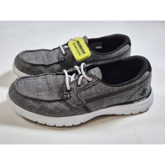 Skechers Women's On The Go Walk Lite Isla Flex Gray Comfort Shoes Size 8 EUC - Picture 1 of 6